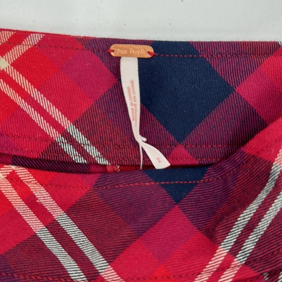 Free People skirt plaid pencil skirt size 2 Geometric Precision NWT - Picture 5 of 7